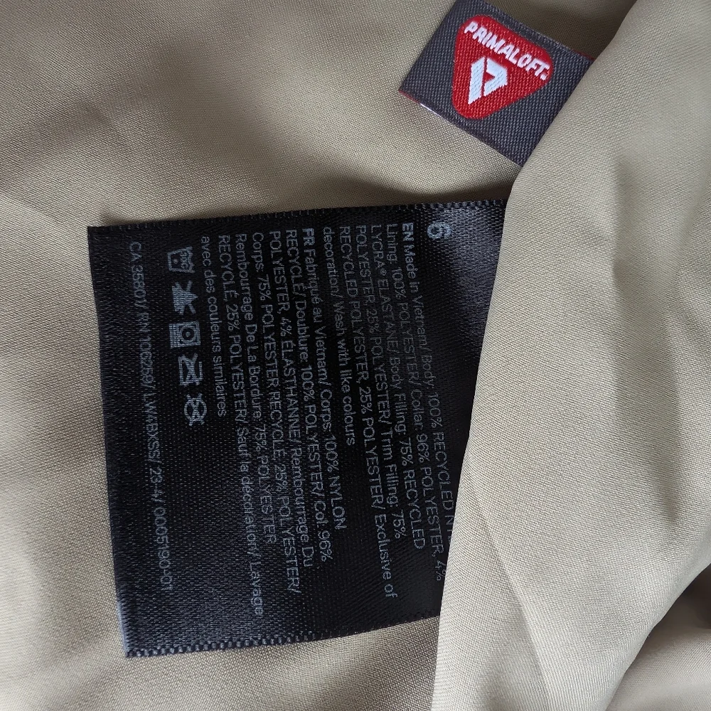 lululemon athletica Cream Quilted Jacket Quilted Light Insulation‎ Jacket Size 6
